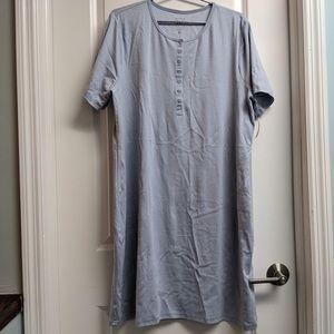 NWT GAP XL Light Blue Cotton Nightgown